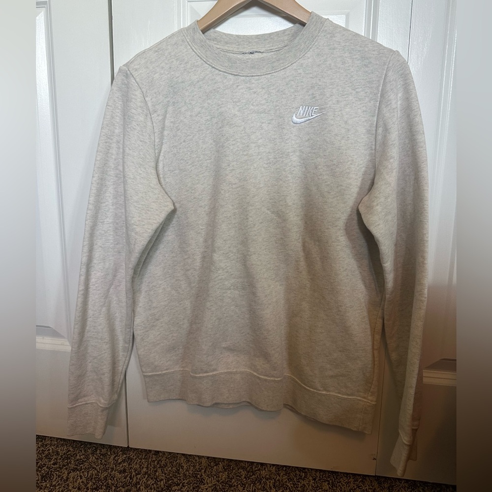 small grey nike crewneck